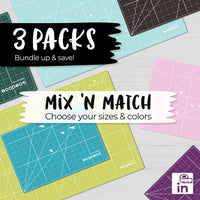 INCHES ecopeco® 3 Pack Self-Healing, Reversible Eco Cutting Mats