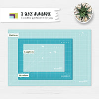 METRIC ecopeco® Quetzal Blue Self-Healing, Reversible Eco Cutting Mat