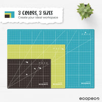 METRIC ecopeco® Quetzal Blue Self-Healing, Reversible Eco Cutting Mat