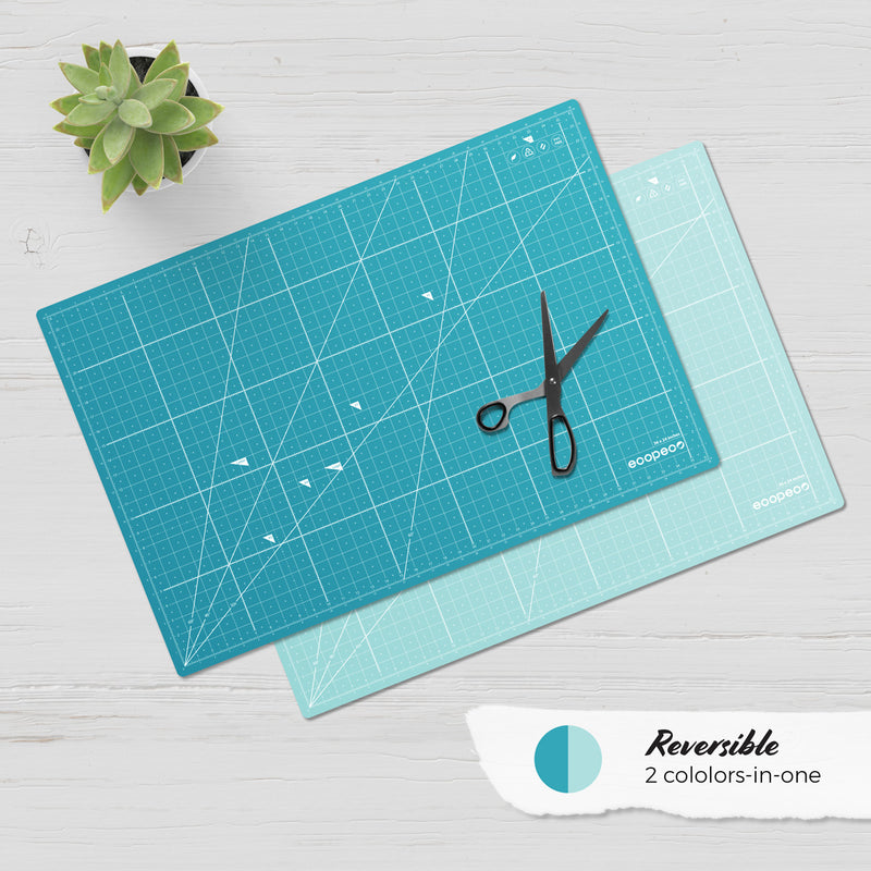 ecopeco self healing  blue eco cutting mat for sewing, craft and art project