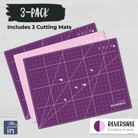 ecopeco® Berry Bliss 3 Pack Self-Healing, Reversible Eco Cutting Mats