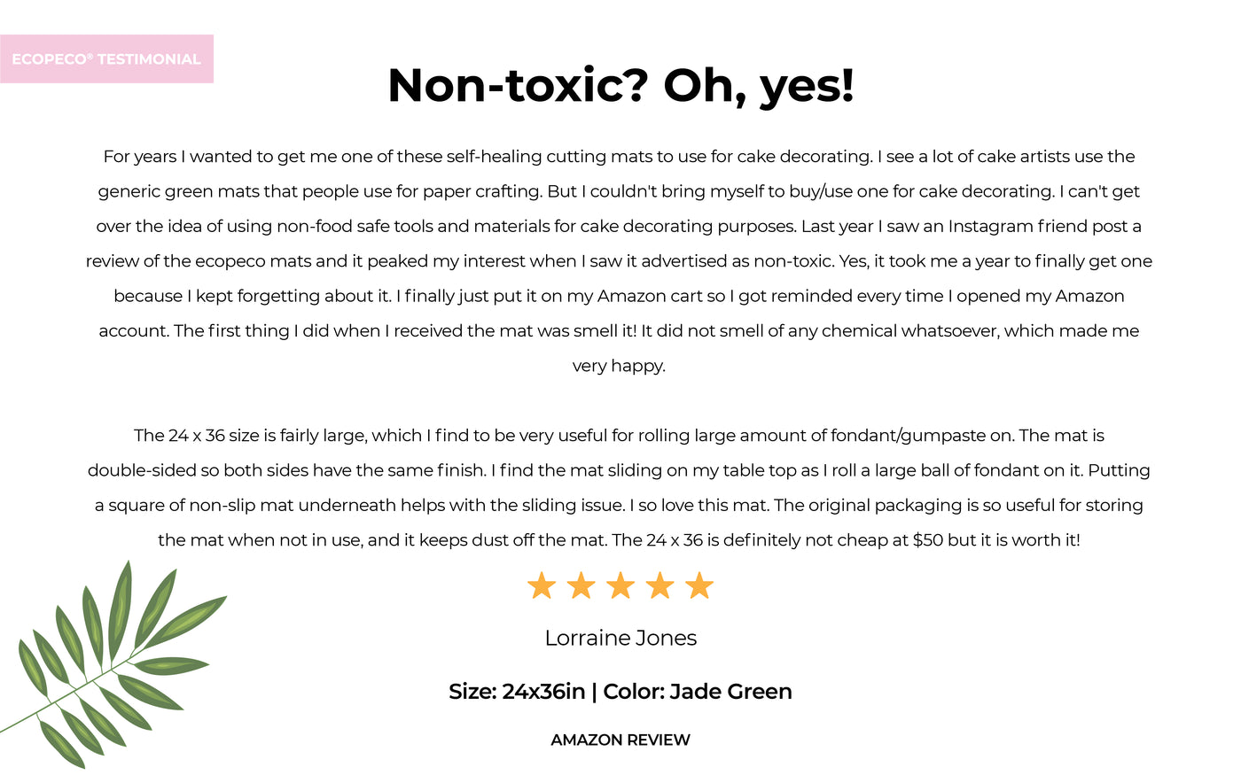 ecopeco® Jade Green 3 Pack Self-Healing, Reversible Eco Cutting Mats