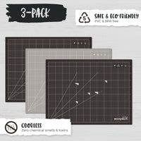 METRIC ecopeco® Mocha Brown 3-Pack Self-Healing, Reversible Eco Cutting Mats