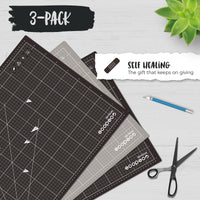METRIC ecopeco® Mocha Brown 3-Pack Self-Healing, Reversible Eco Cutting Mats