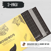 METRIC ecopeco® Mocha Brown 3-Pack Self-Healing, Reversible Eco Cutting Mats