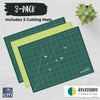 METRIC ecopeco® Jade Green 3-Pack Self-Healing, Reversible Eco Cutting Mats