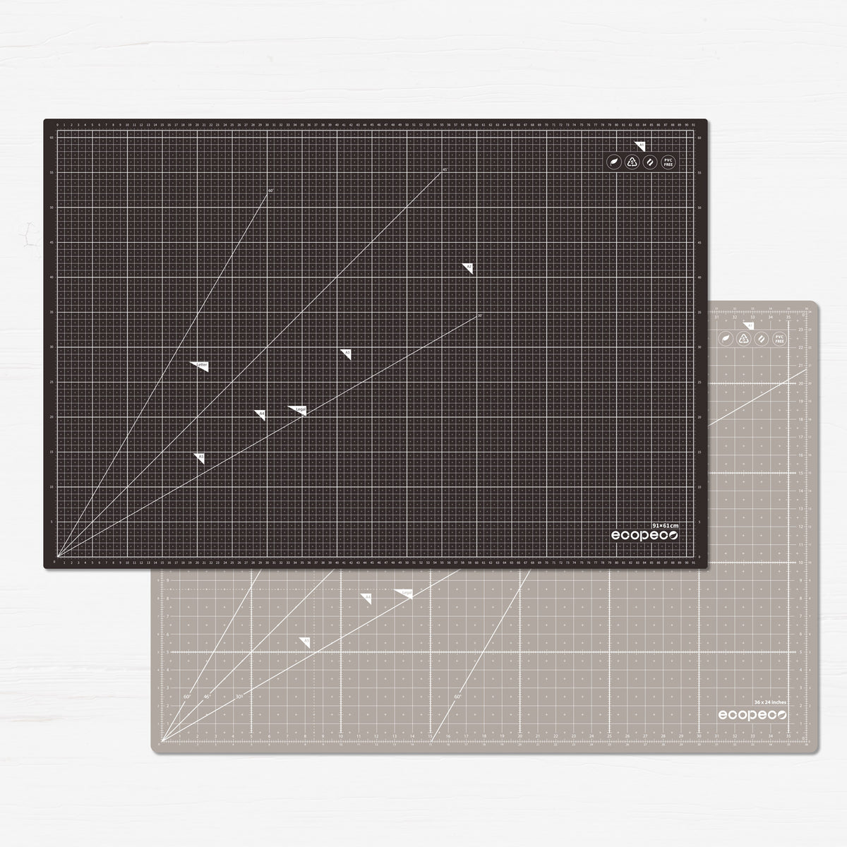 METRIC ecopeco® Mocha Brown Self-Healing, Reversible Eco Cutting Mat