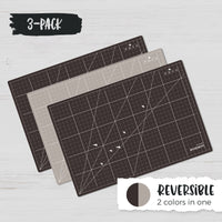 ecopeco® Mocha Brown 3 Pack Self-Healing, Reversible Eco Cutting Mats