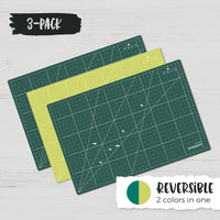 ecopeco® Jade Green 3 Pack Self-Healing, Reversible Eco Cutting Mats