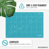 METRIC ecopeco® Quetzal Blue Self-Healing, Reversible Eco Cutting Mat