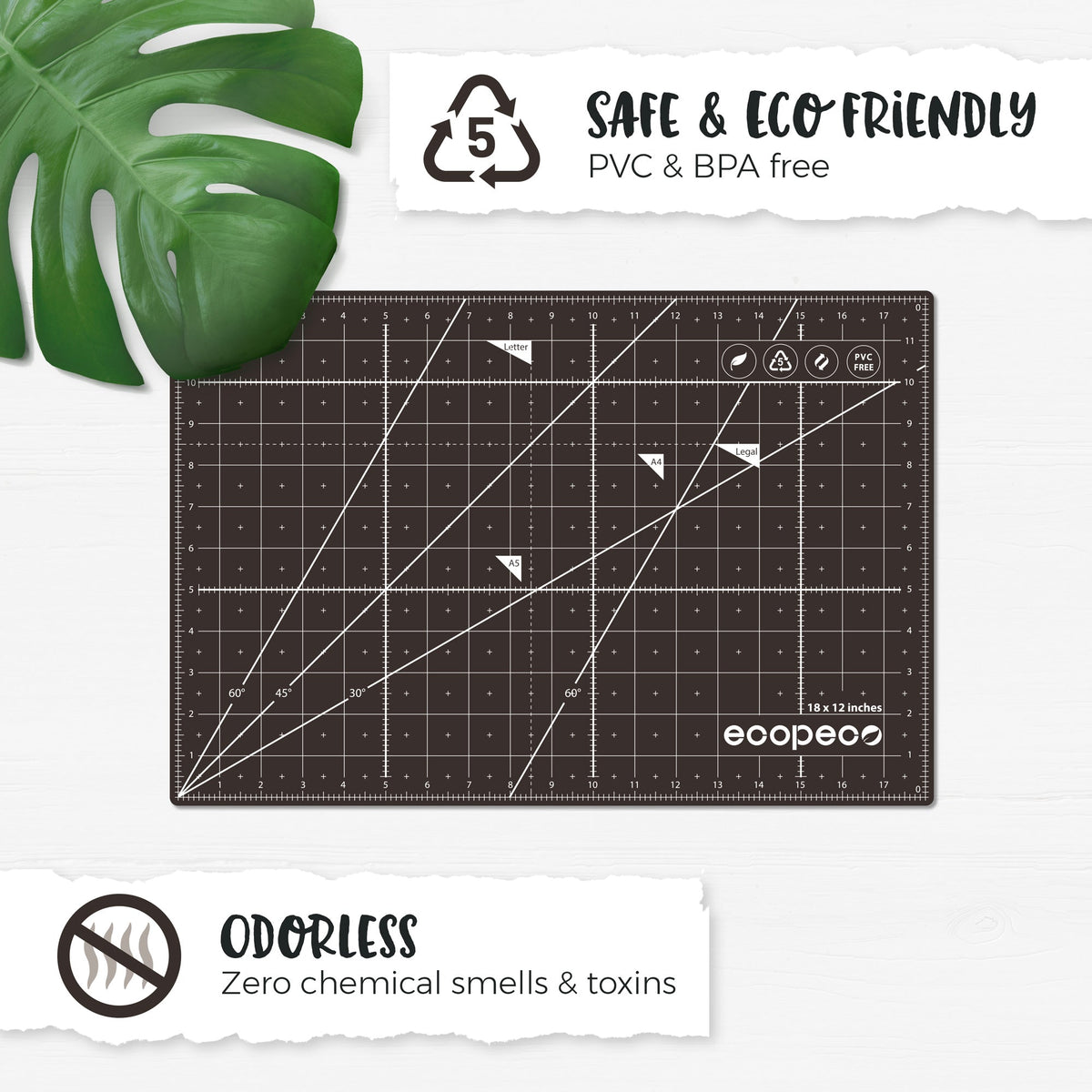[Jade Green] ecopeco Self-Healing, Reversible Eco Cutting Mats