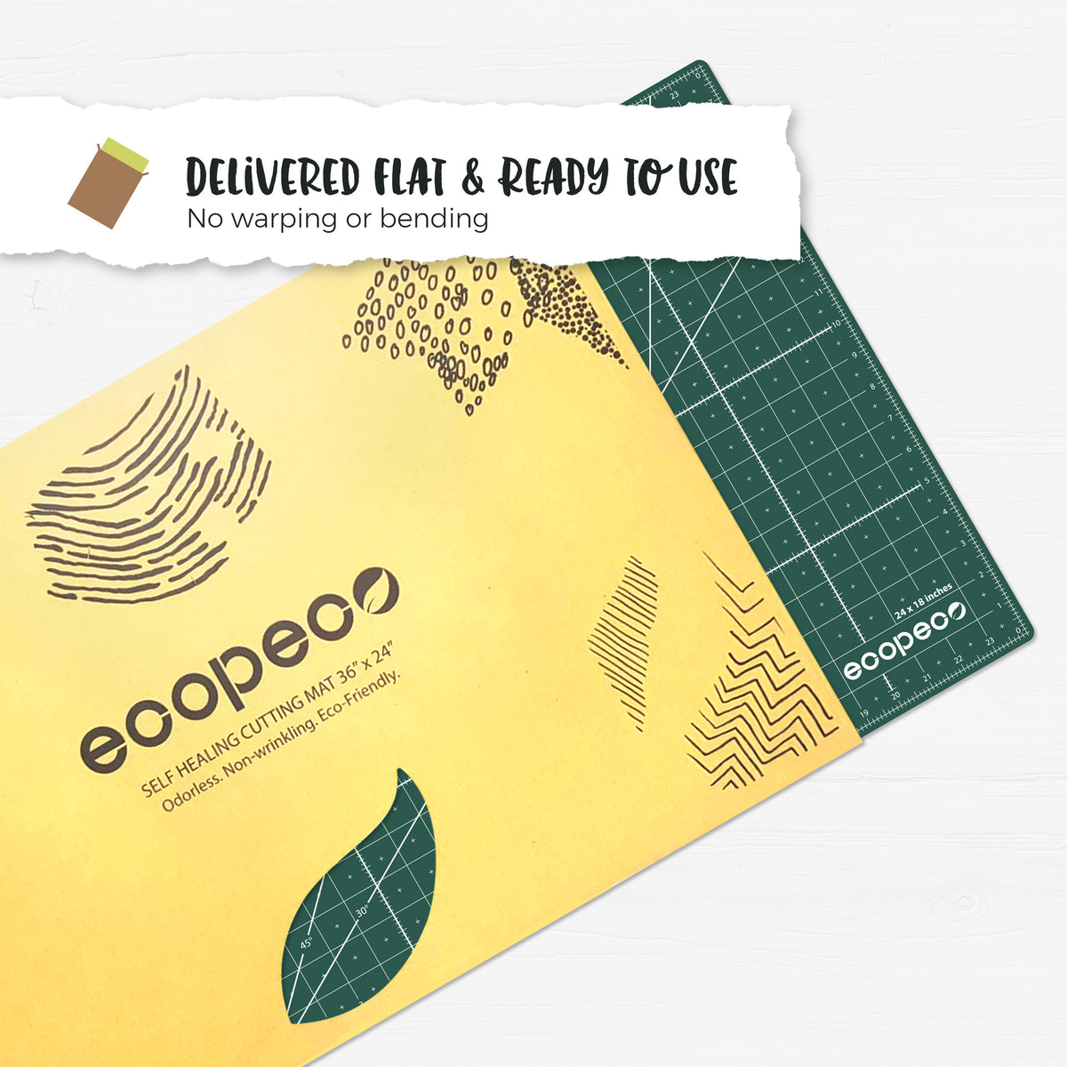 [Jade Green] ecopeco Self-Healing, Reversible Eco Cutting Mats